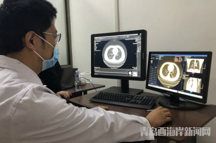 青島西海岸新區人民醫院放射科醫務人員利用智能診斷系統對患者進行輔助診斷_meitu_10.jpg